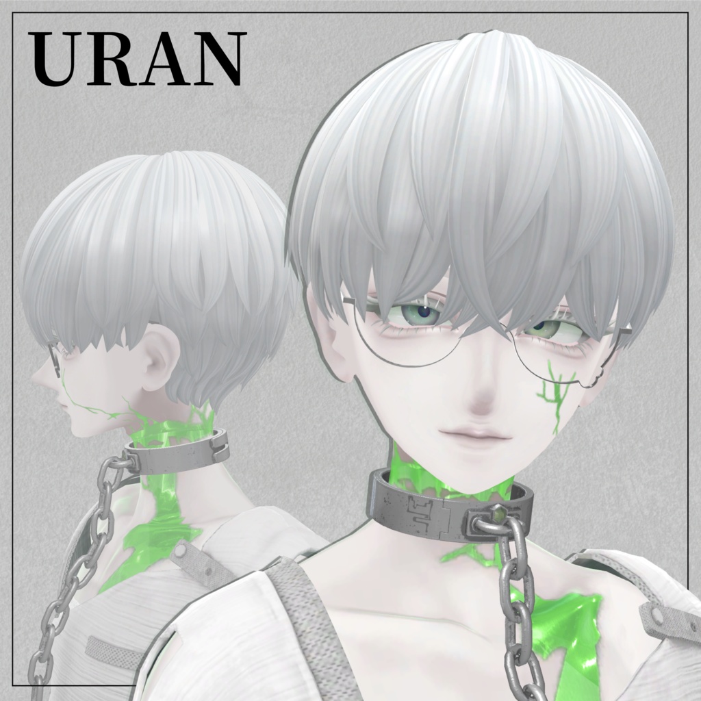 【8アバター対応】Namidame Mash Hair