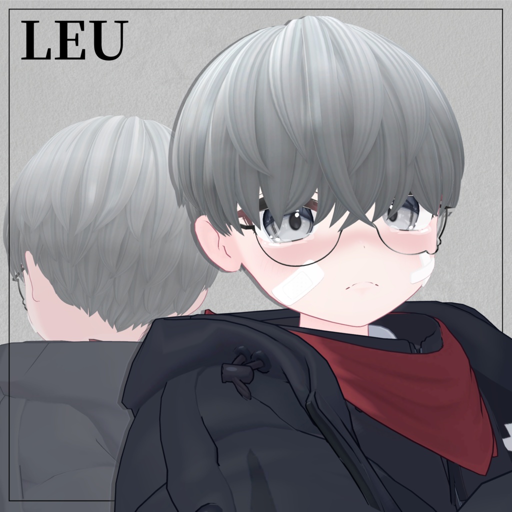 【8アバター対応】Namidame Mash Hair