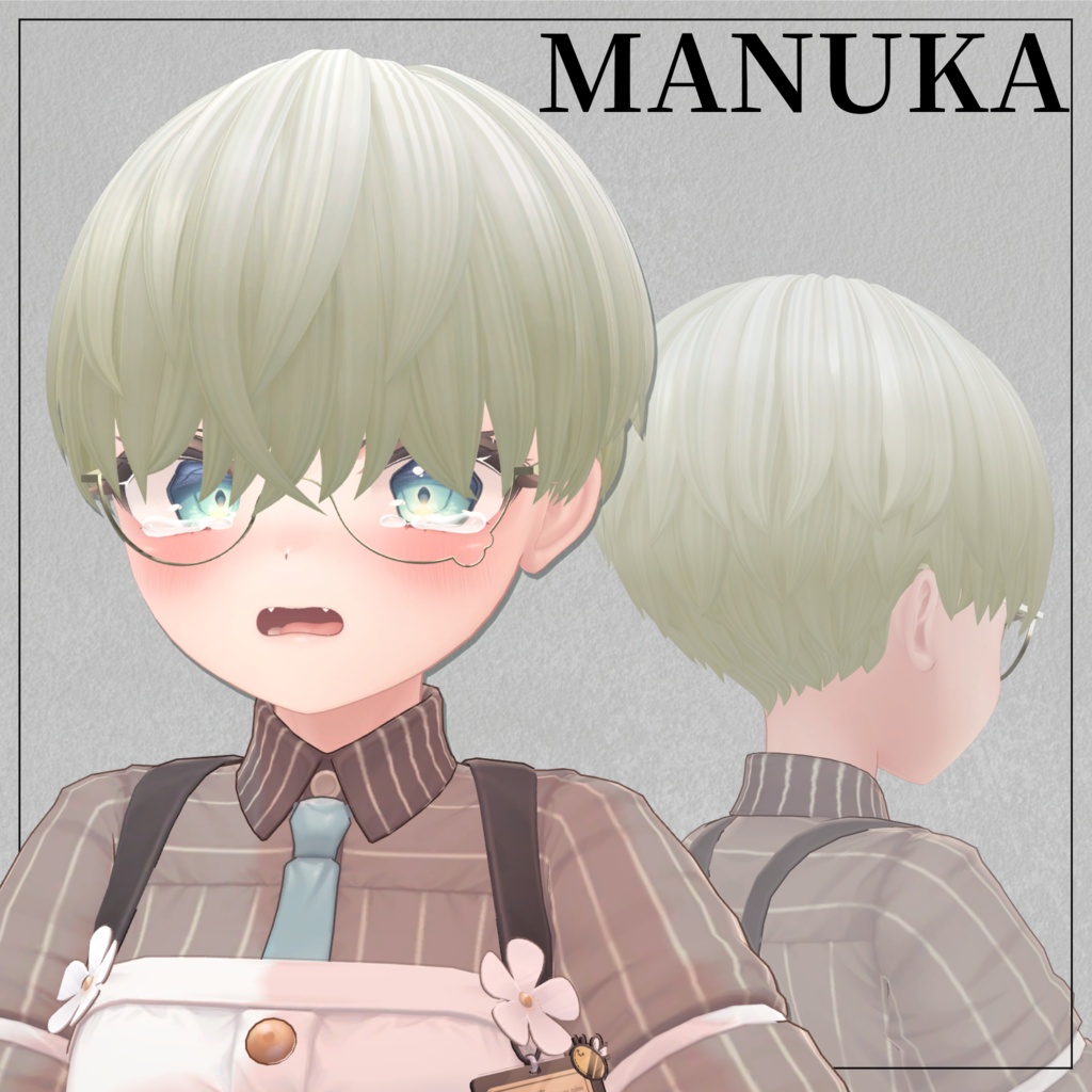 【8アバター対応】Namidame Mash Hair