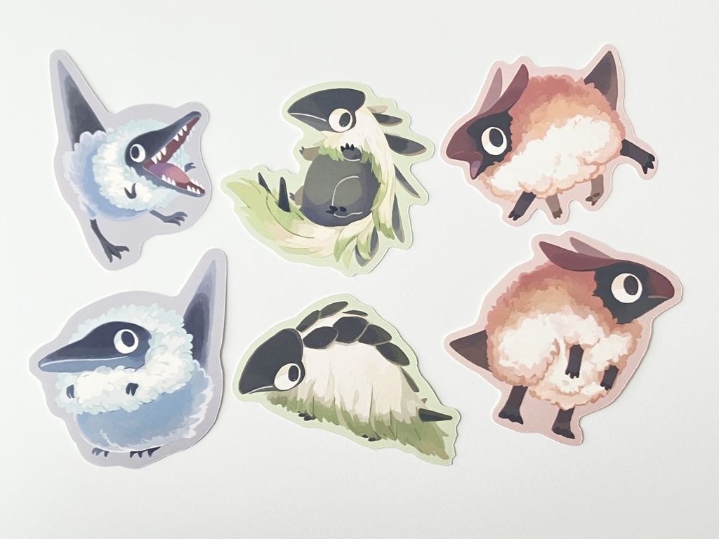 【ステッカー】恐竜？6種セット