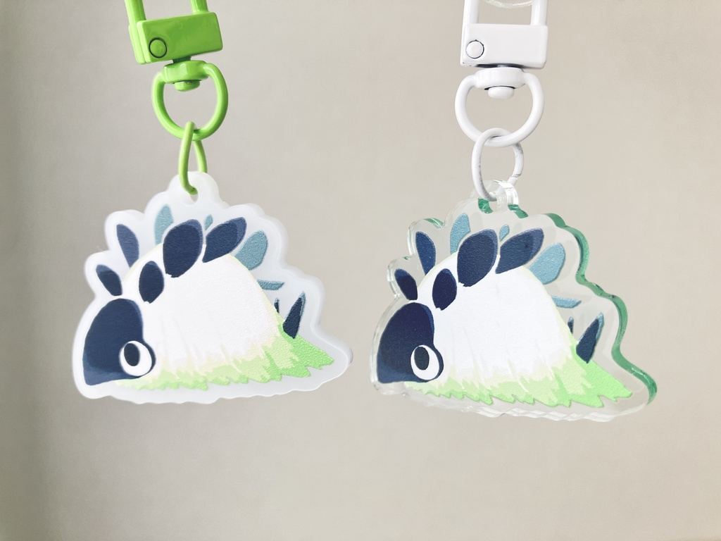 【アクリルキーホルダー】恐竜?アクリルキーホルダー(緑)