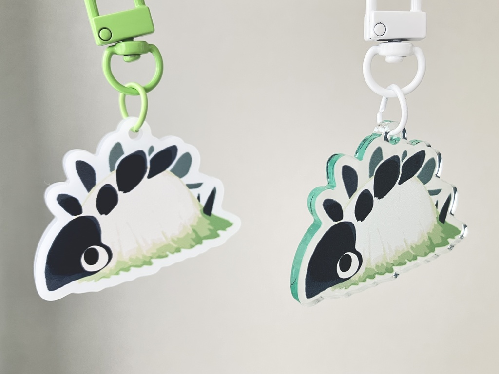 【アクリルキーホルダー】恐竜?アクリルキーホルダー(緑)