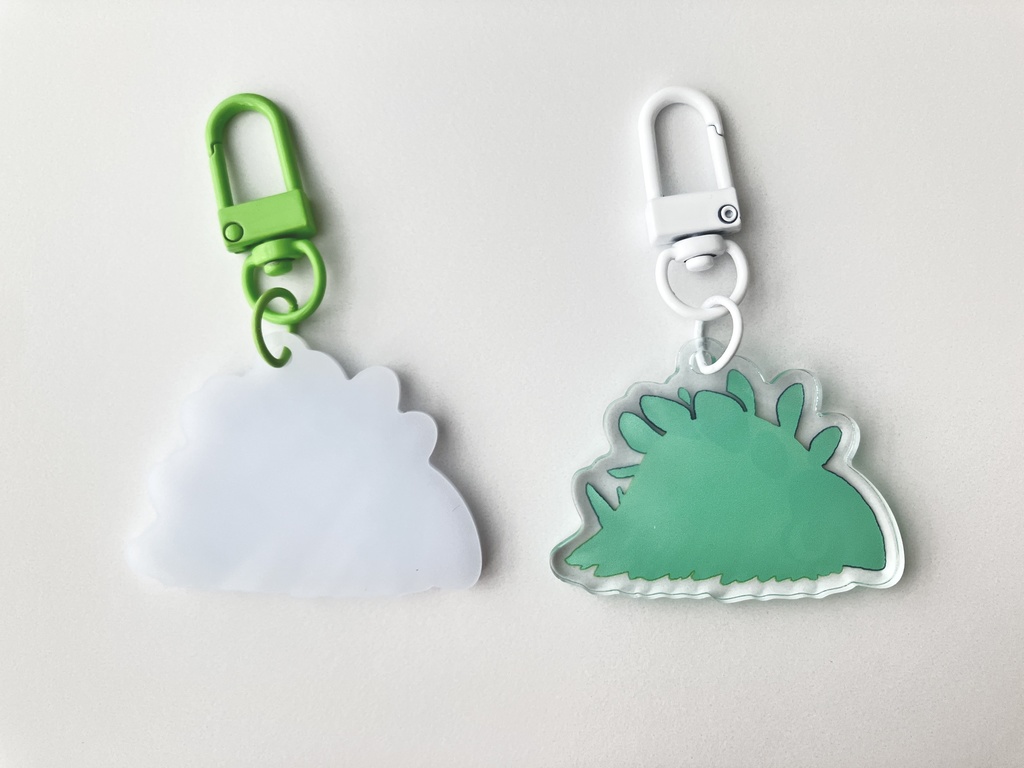 【アクリルキーホルダー】恐竜?アクリルキーホルダー(緑)