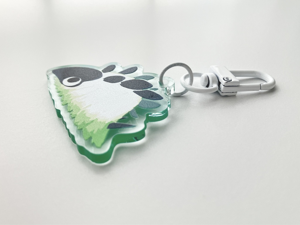 【アクリルキーホルダー】恐竜?アクリルキーホルダー(緑)