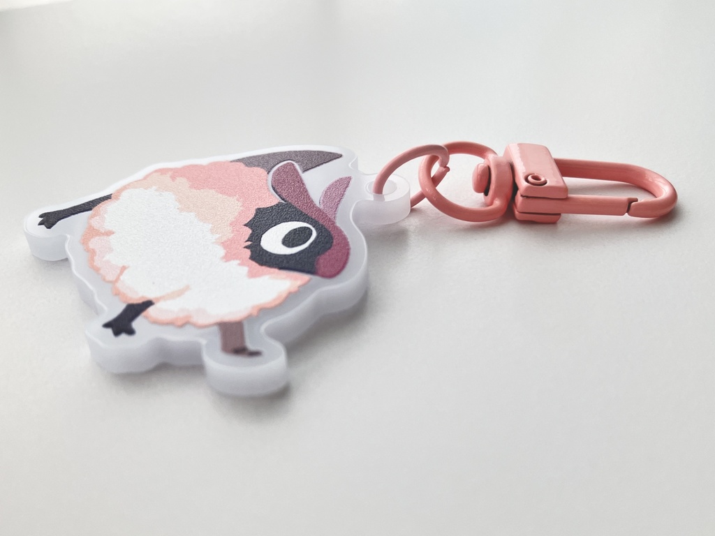 【アクリルキーホルダー】恐竜?アクリルキーホルダー(赤)