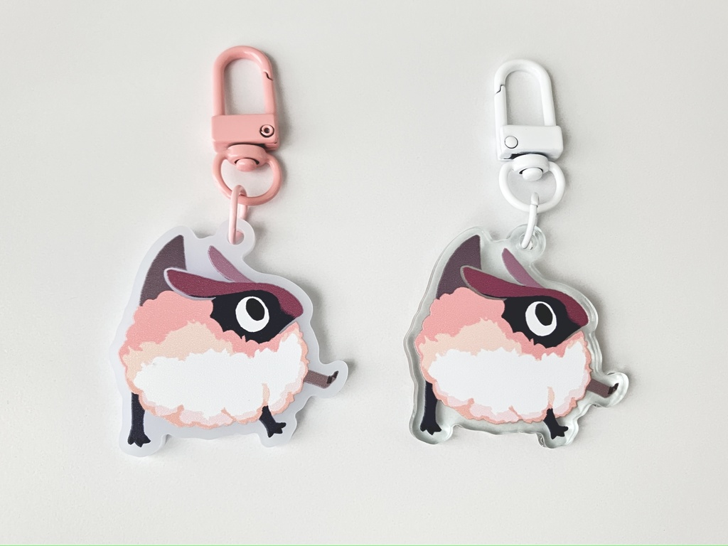 【アクリルキーホルダー】恐竜？アクリルキーホルダー(赤)