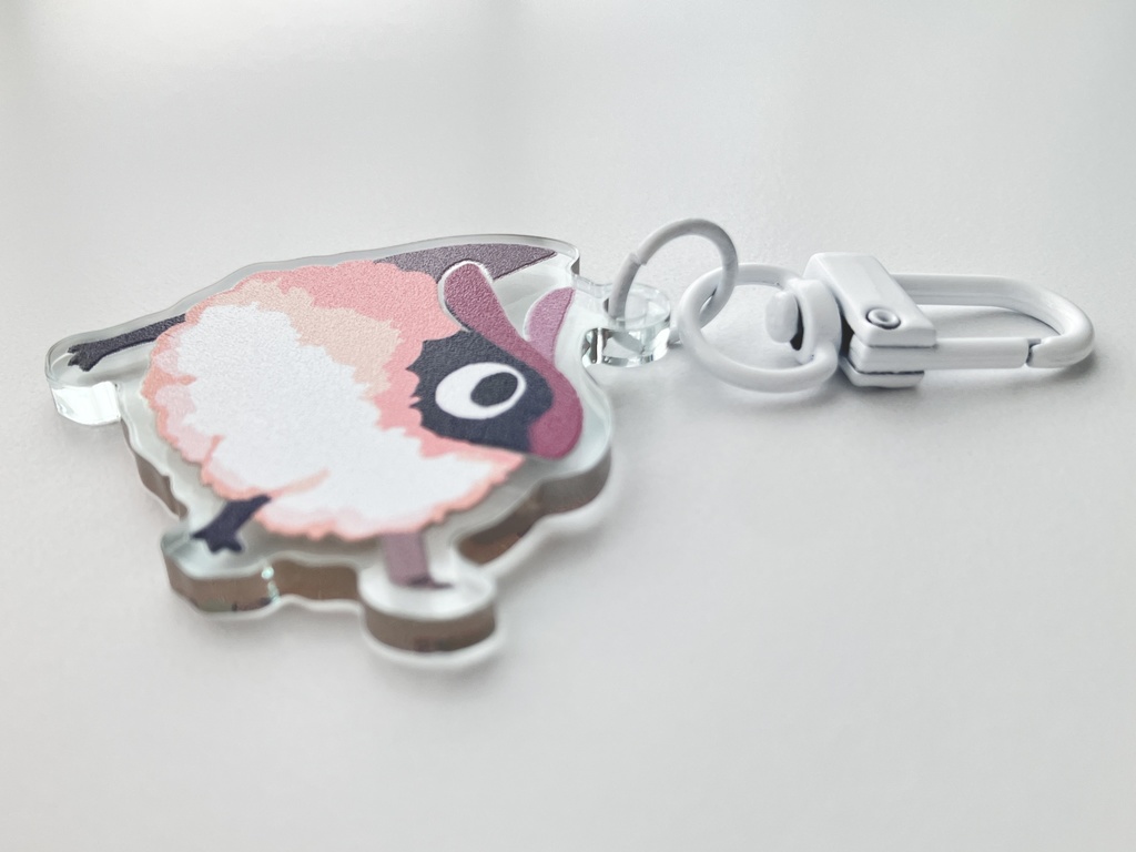 【アクリルキーホルダー】恐竜?アクリルキーホルダー(赤)