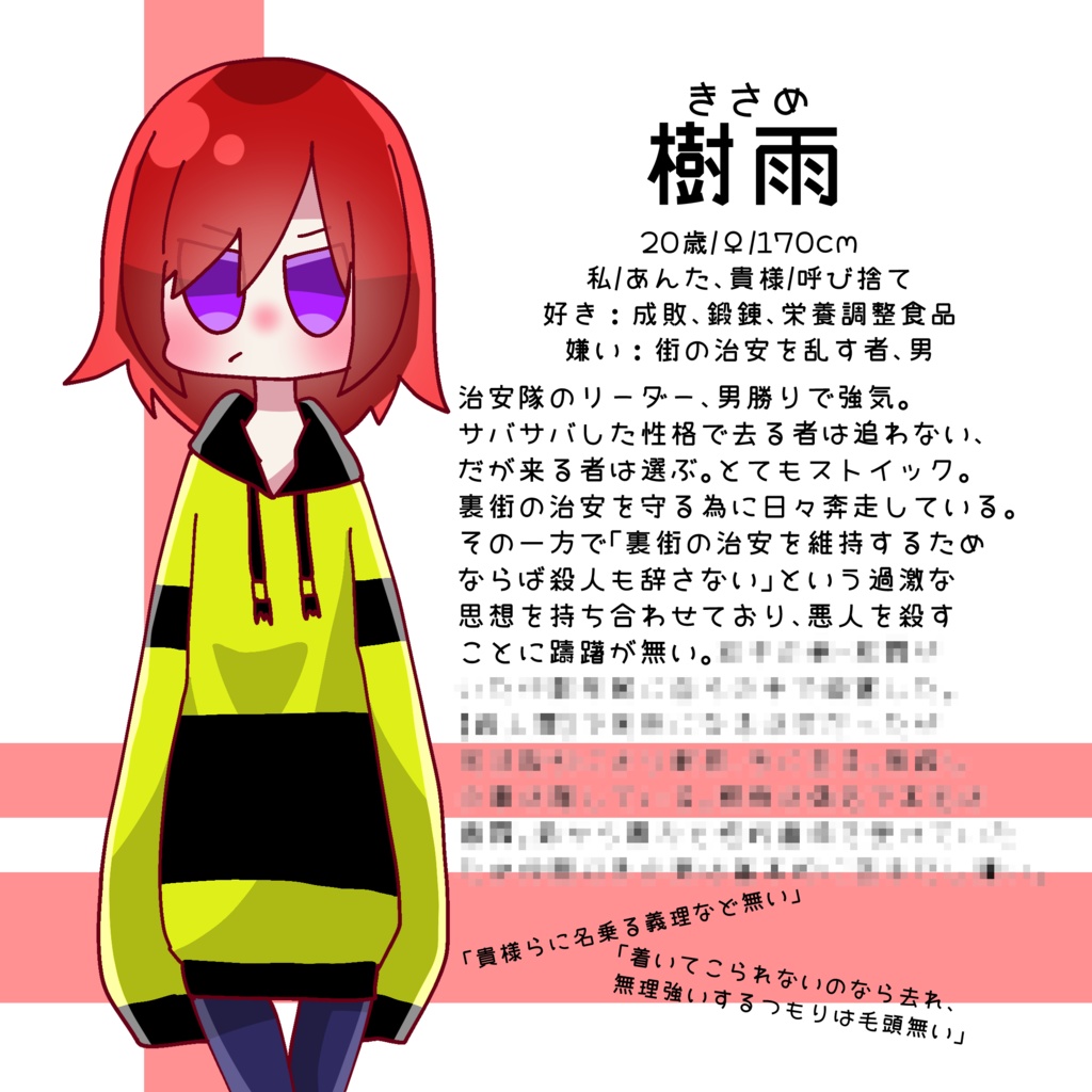 【一次創作】裏街通り666番地 設定資料集