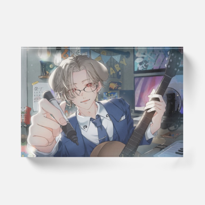 1周年記念イラストミニアクリルブロック