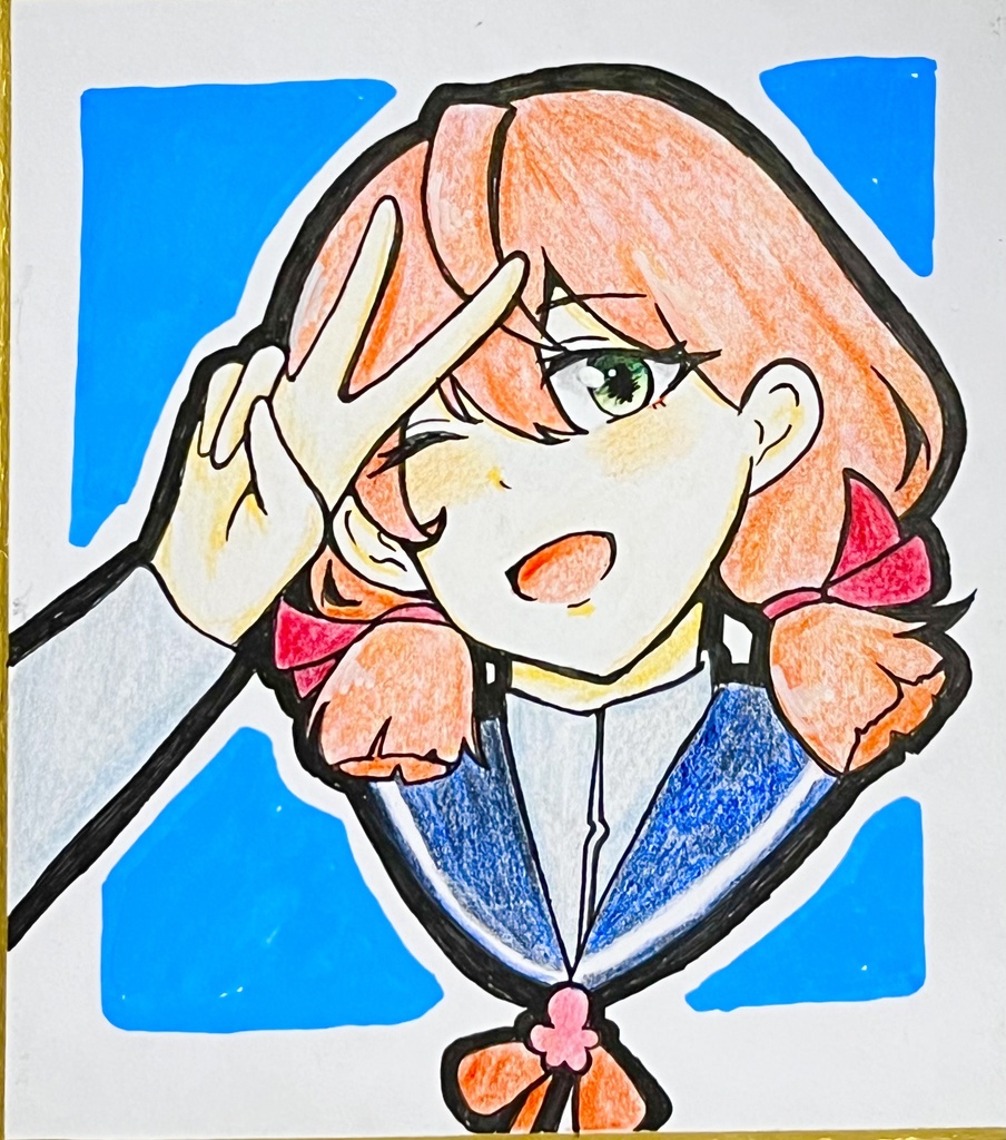 明石　ミニ色紙