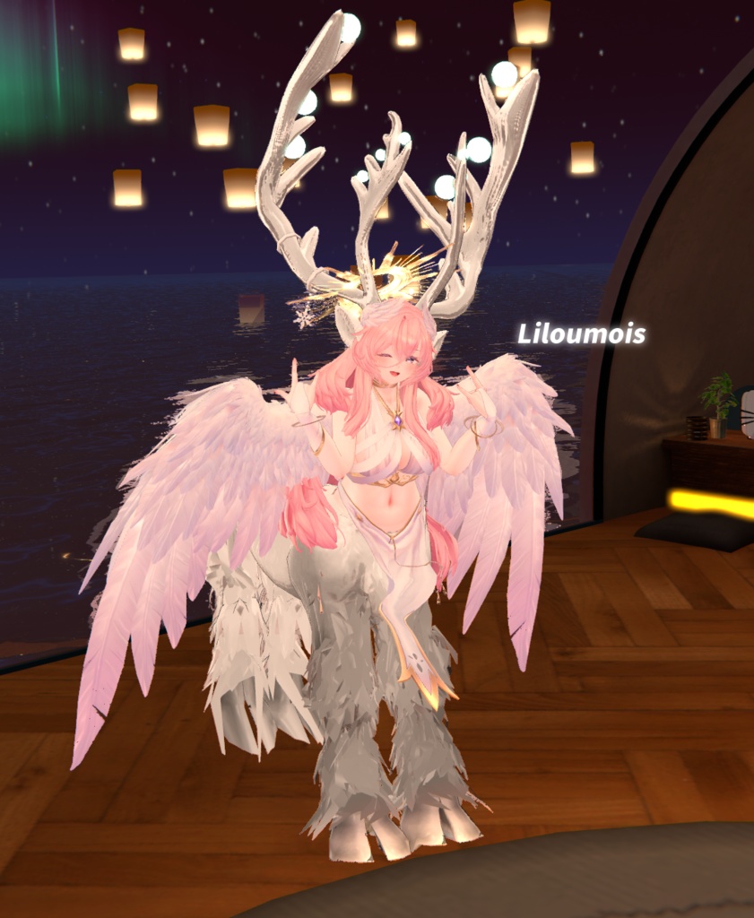 「ケンタウロスパーツ スレンダー/トナカイ」VRChat対応衣装3Dモデル