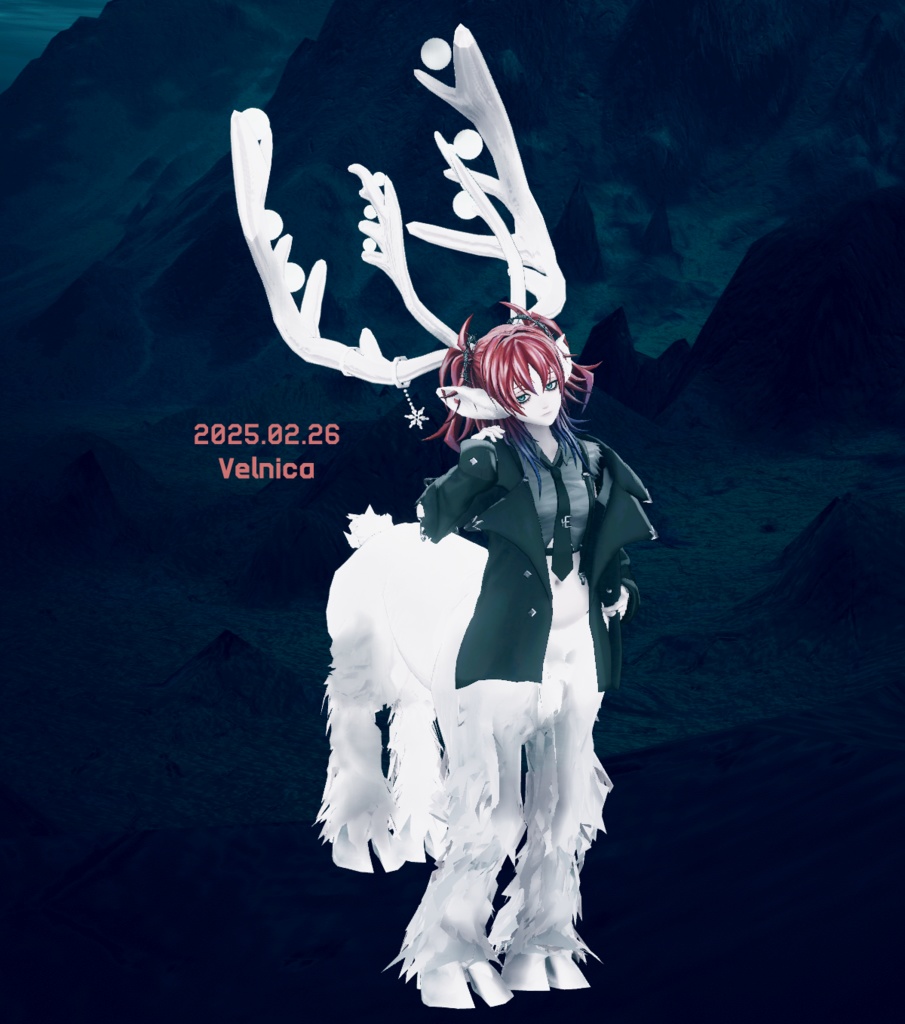 「ケンタウロスパーツ スレンダー/トナカイ」VRChat対応衣装3Dモデル