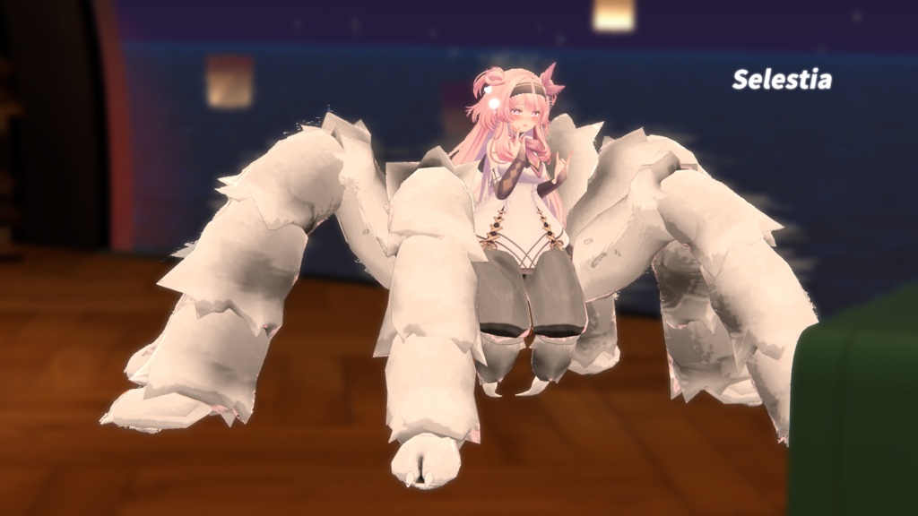 MA対応「アラクネパーツ モサモサ」VRChat対応衣装3Dモデル