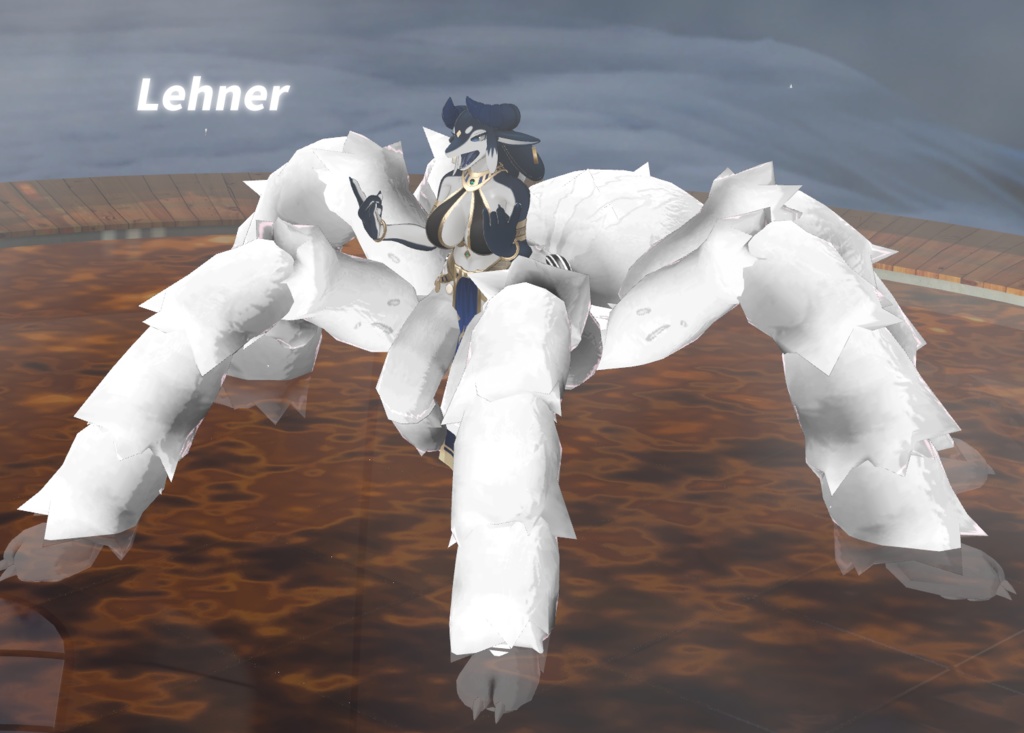 MA対応「アラクネパーツ モサモサ」VRChat対応衣装3Dモデル