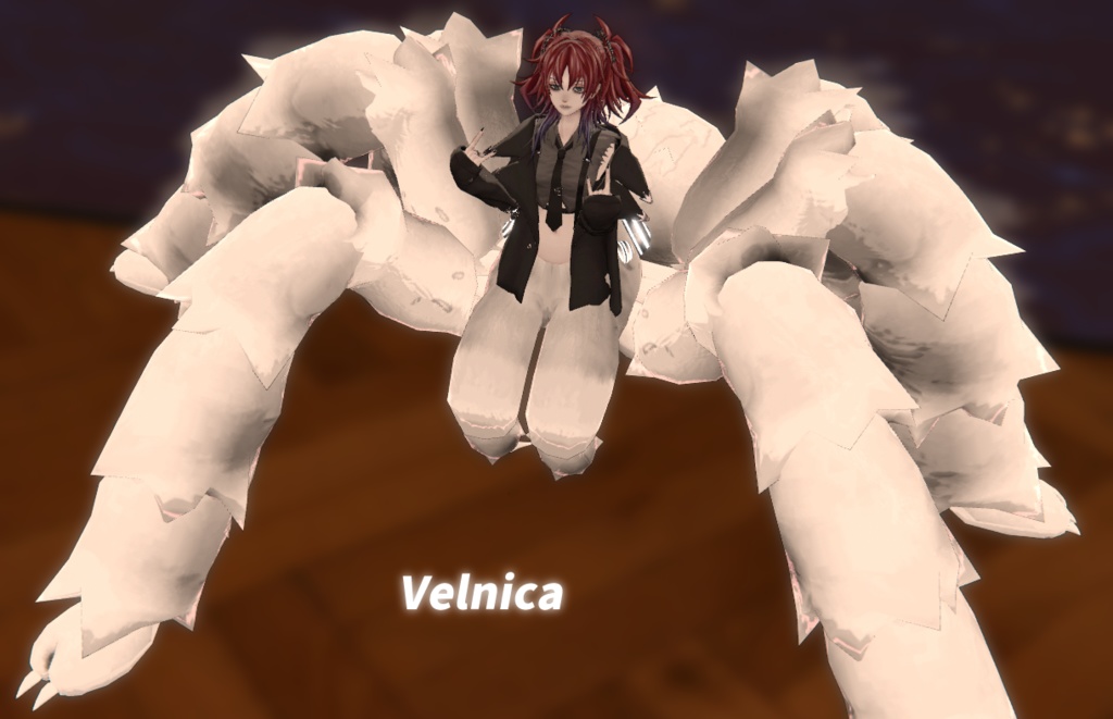 MA対応「アラクネパーツ モサモサ」VRChat対応衣装3Dモデル
