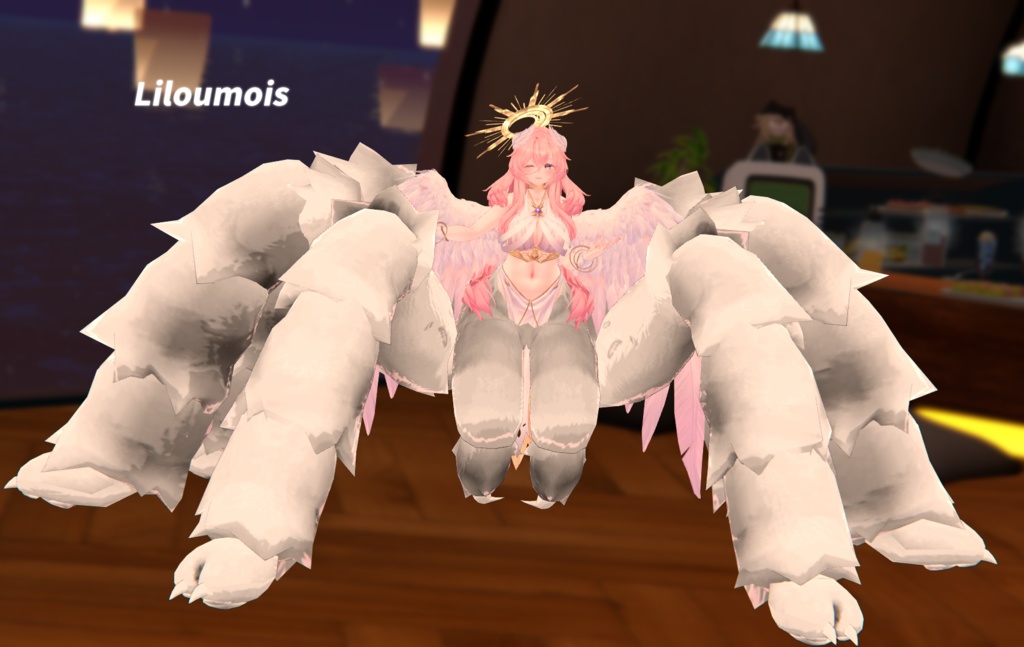 MA対応「アラクネパーツ モサモサ」VRChat対応衣装3Dモデル