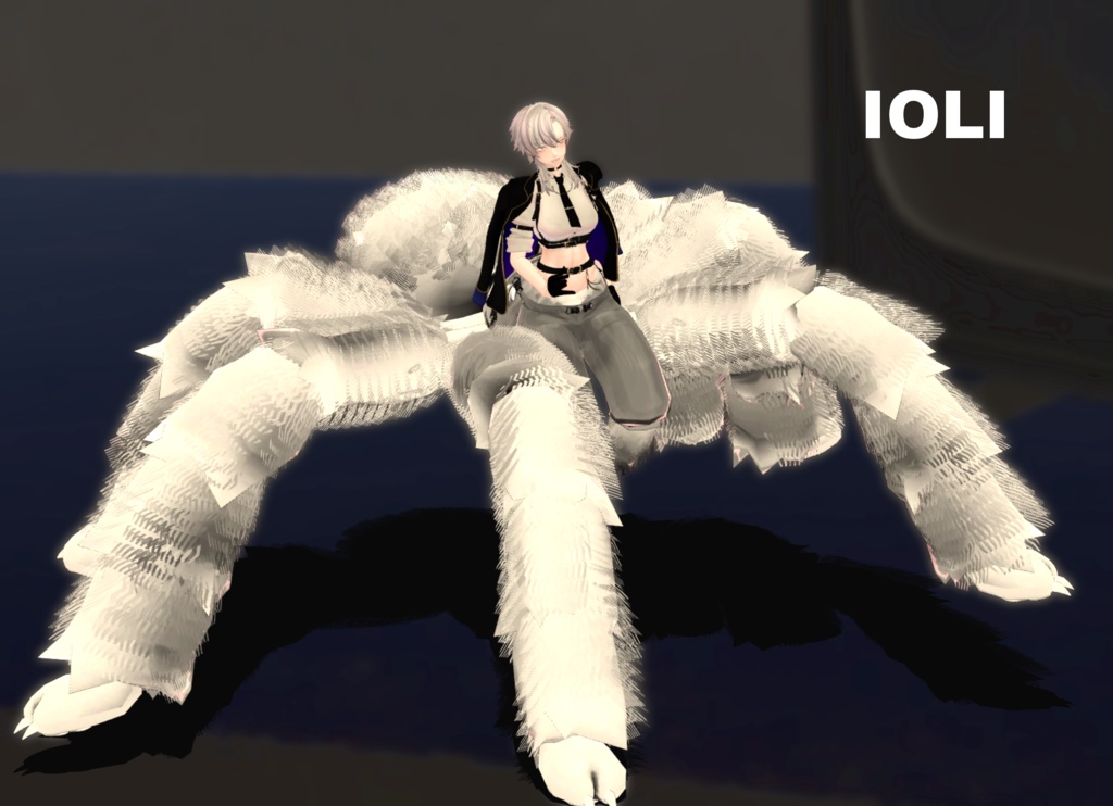 MA対応「アラクネパーツ モサモサ」VRChat対応衣装3Dモデル