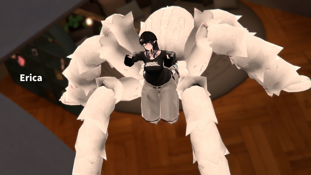 MA対応「アラクネパーツ モサモサ」VRChat対応衣装3Dモデル