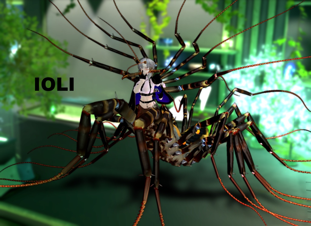 MA対応「アラクネパーツ ゲジゲジ」VRChat対応衣装3Dモデル