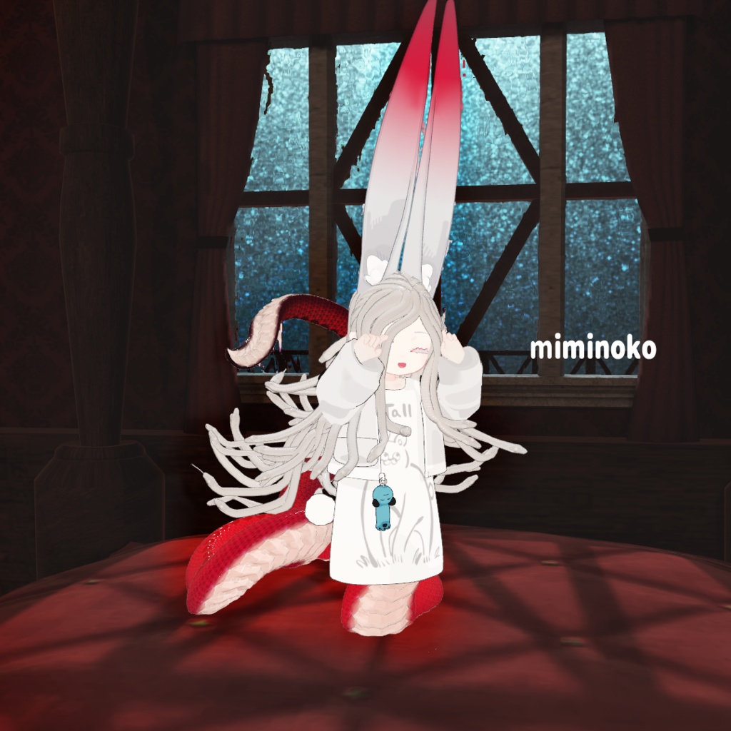 「メデューサパーツ 胴/髪 +石化ギミック」 VRChat対応衣装3Dモデル