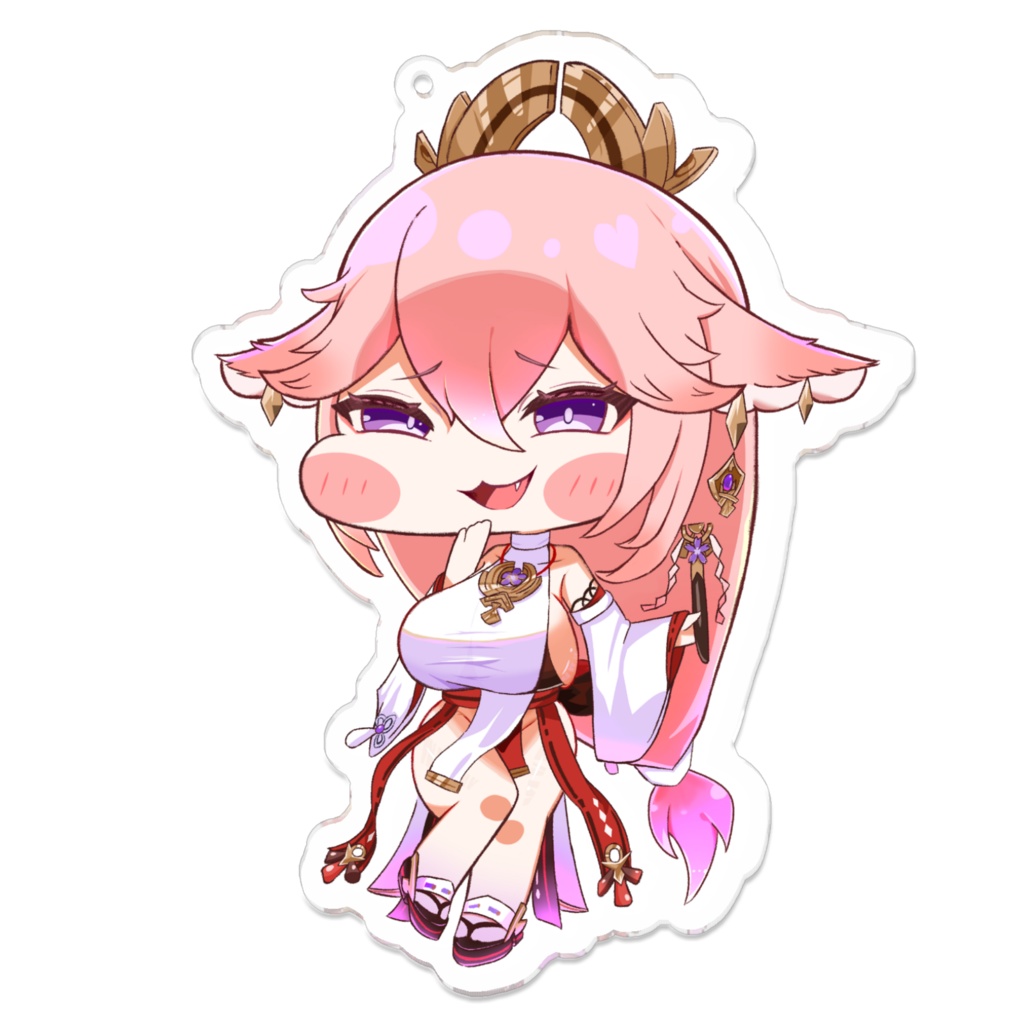 [同人作品] もちほっぺ八重神子　アクキー[非公式]