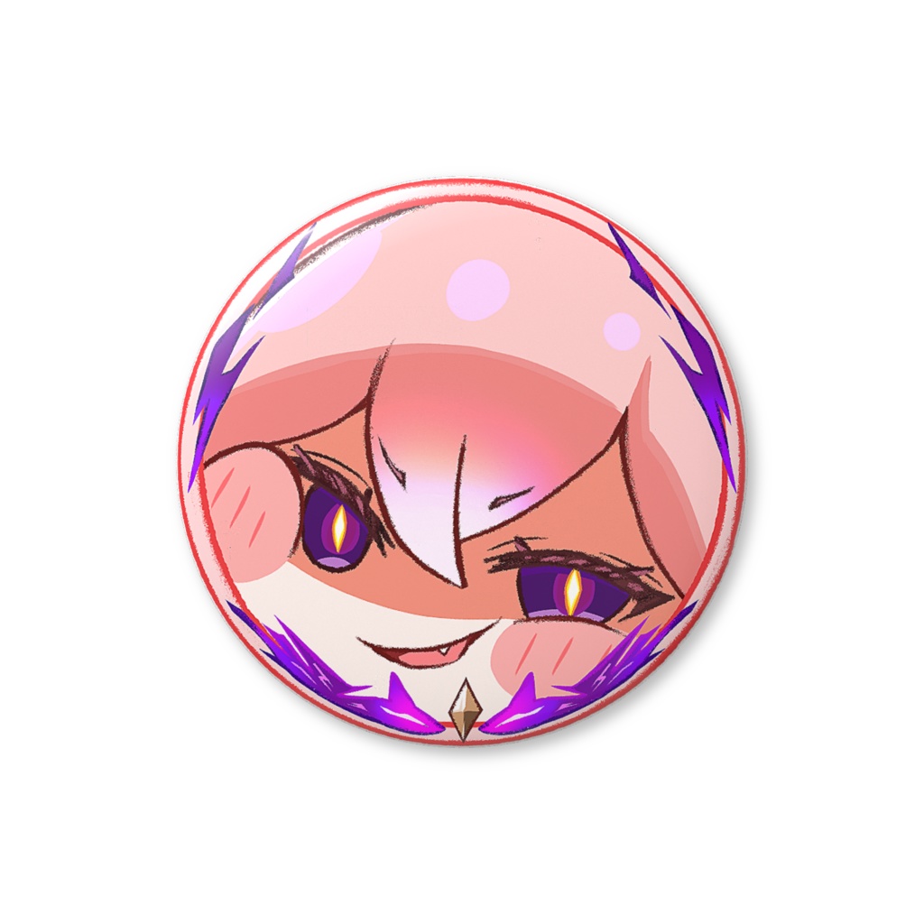 [同人作品] もちほっぺ八重神子　缶バッジ[非公式]