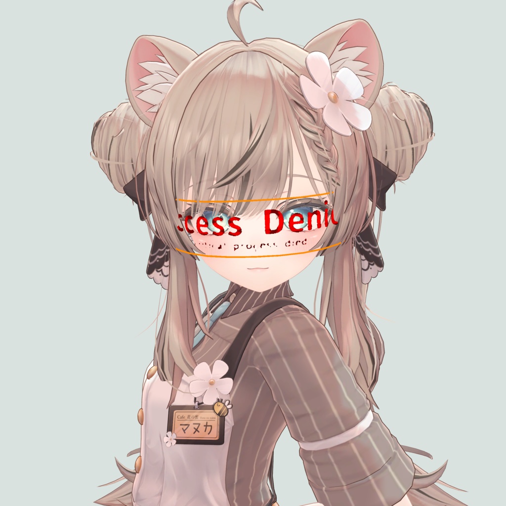 【VRChat想定】エラーっぽいバイザースクリーン/Error_visor