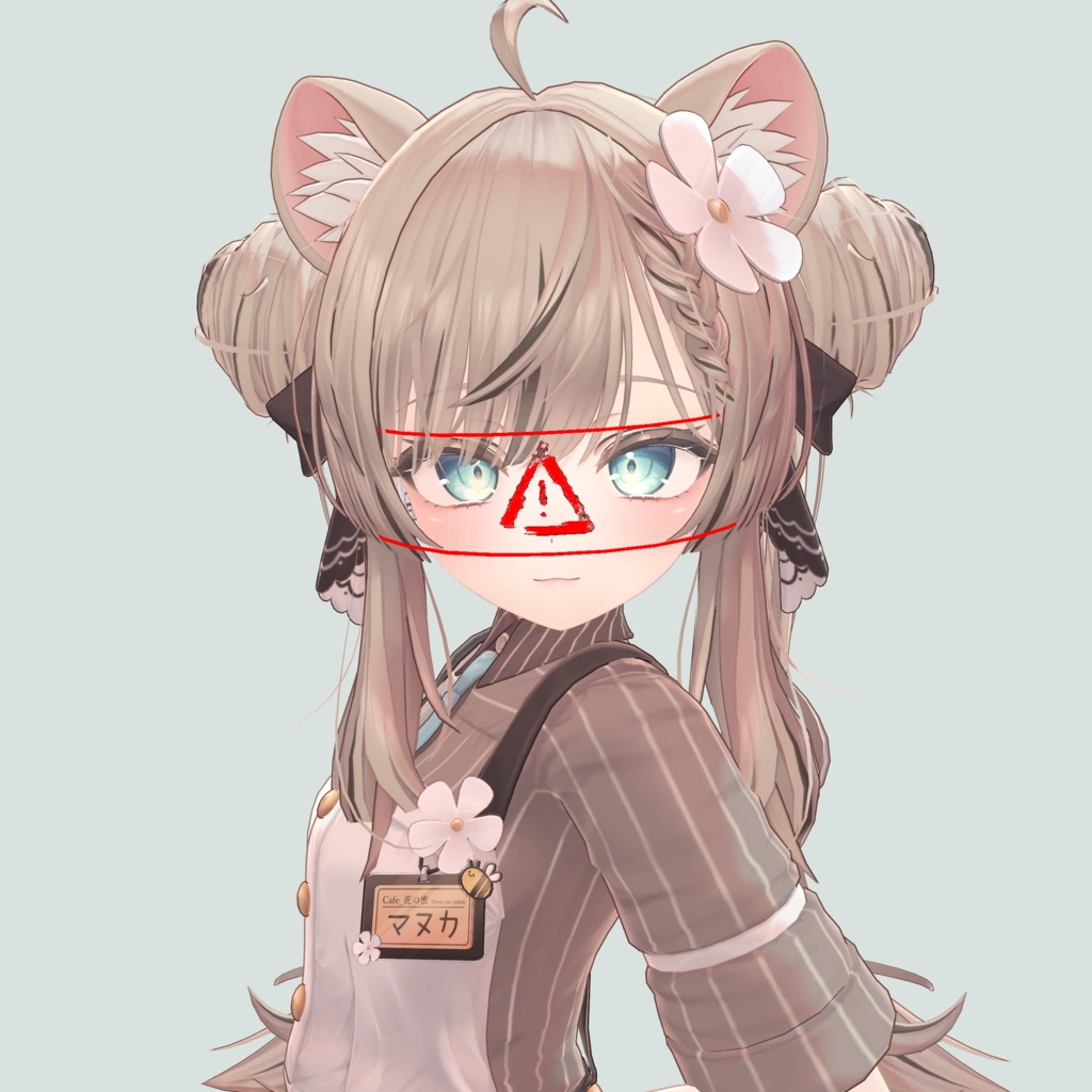 【VRChat想定】エラーっぽいバイザースクリーン/Error_visor