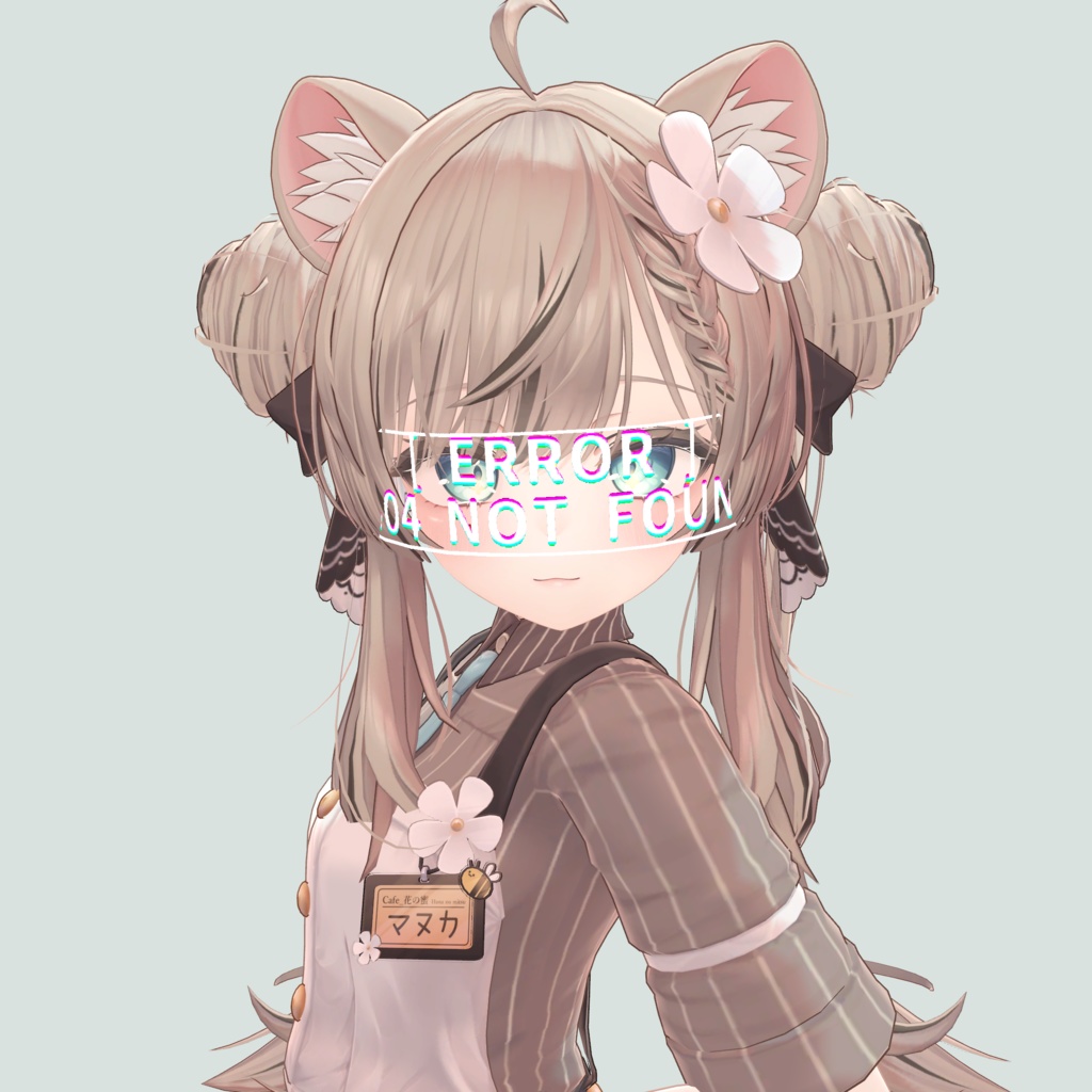 【VRChat想定】エラーっぽいバイザースクリーン/Error_visor