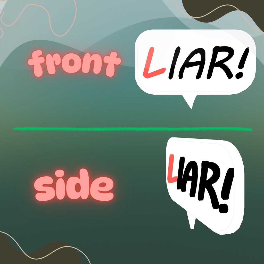 【VRChat想定】-嘘つき宣言-Liar sign【エイプリルフール限定無料】