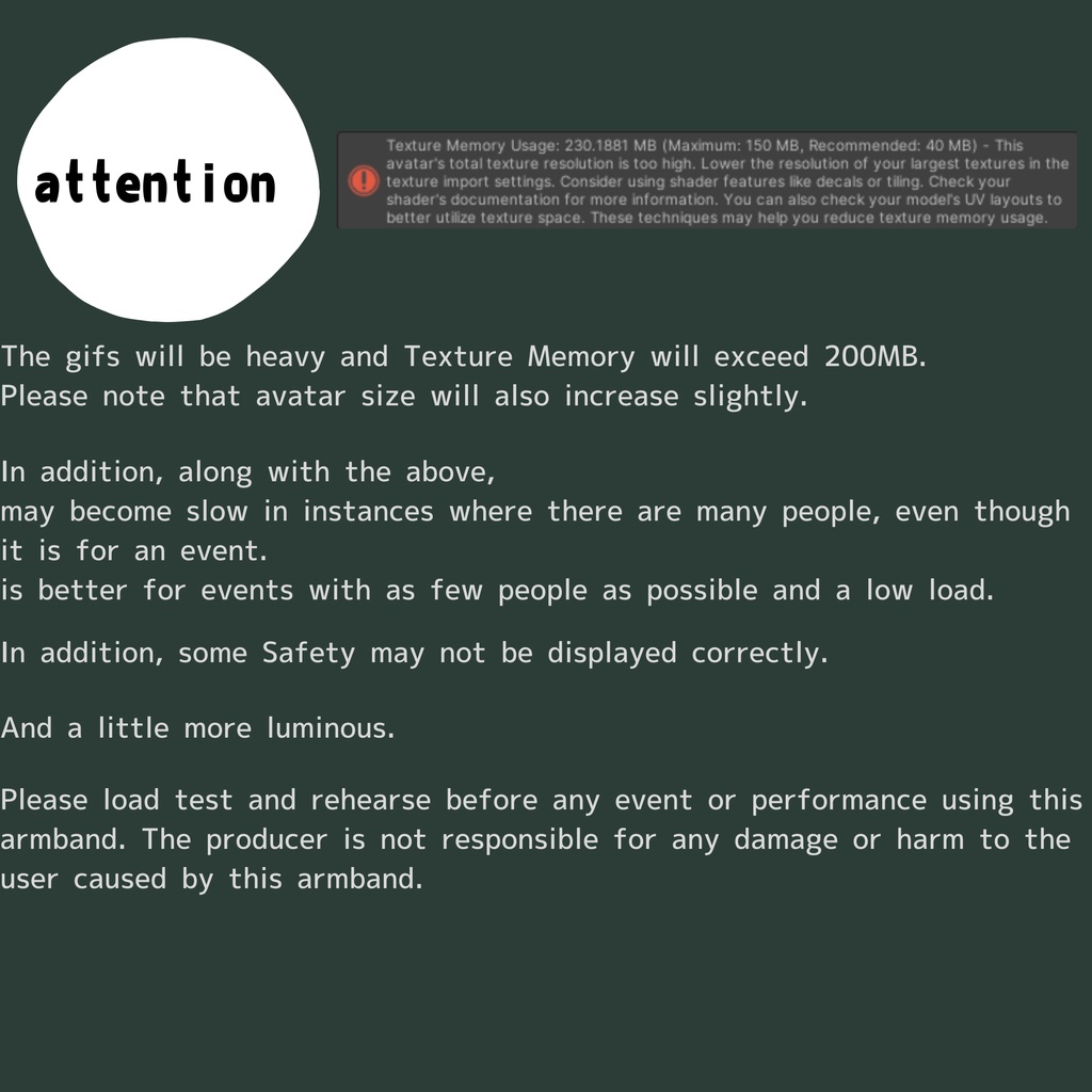 【VRChat想定】multilingual armband-イベント向け多言語腕章-