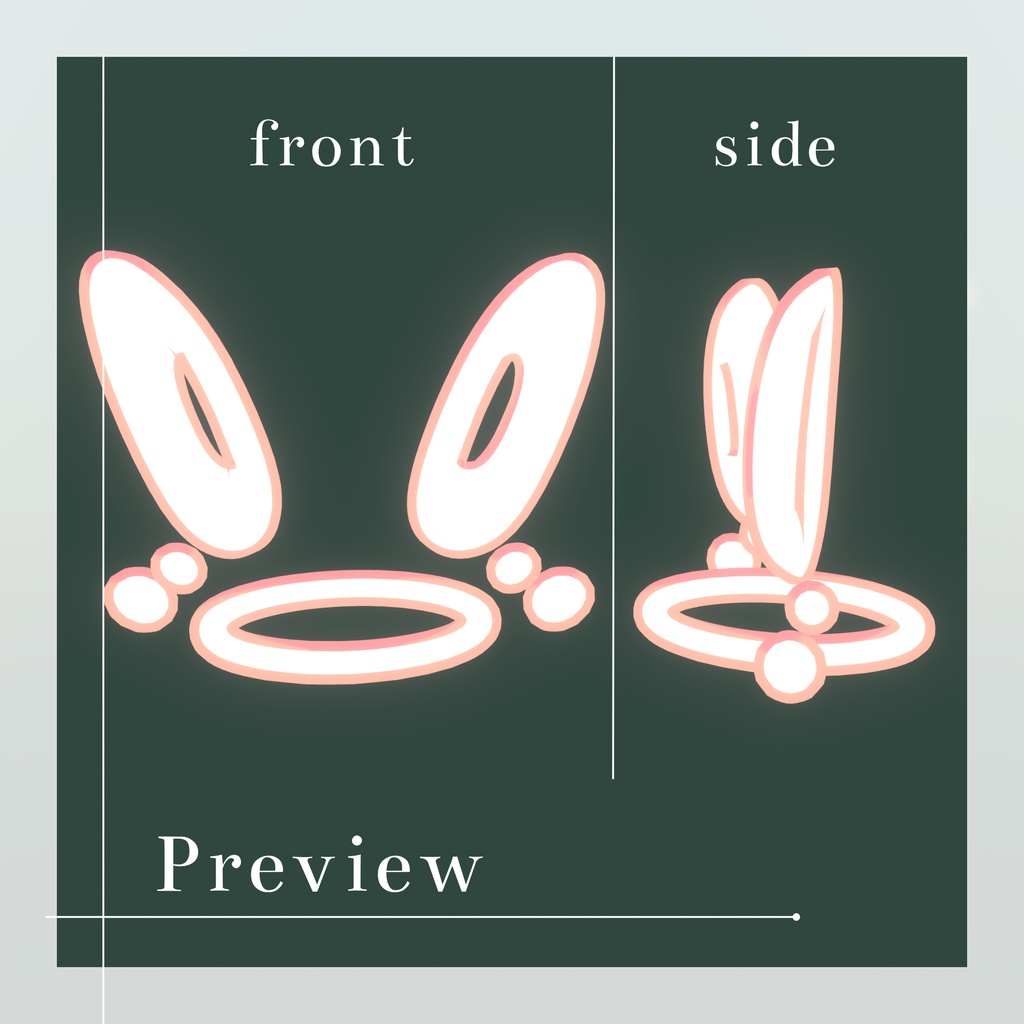 【VRChat】泣きうさぎヘイロー-tear rabbit halo-