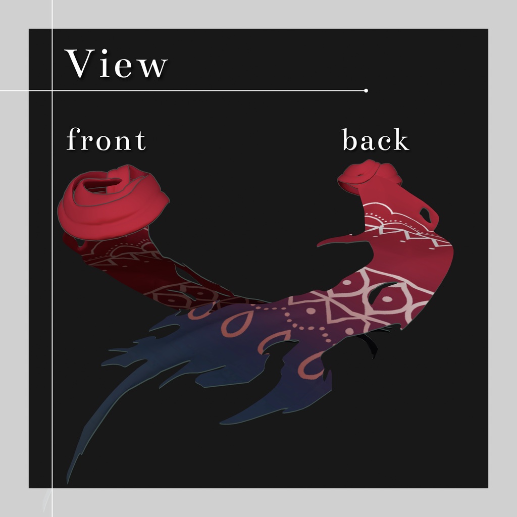 【VRChat想定】OutlawScarf-アウトロースカーフ-