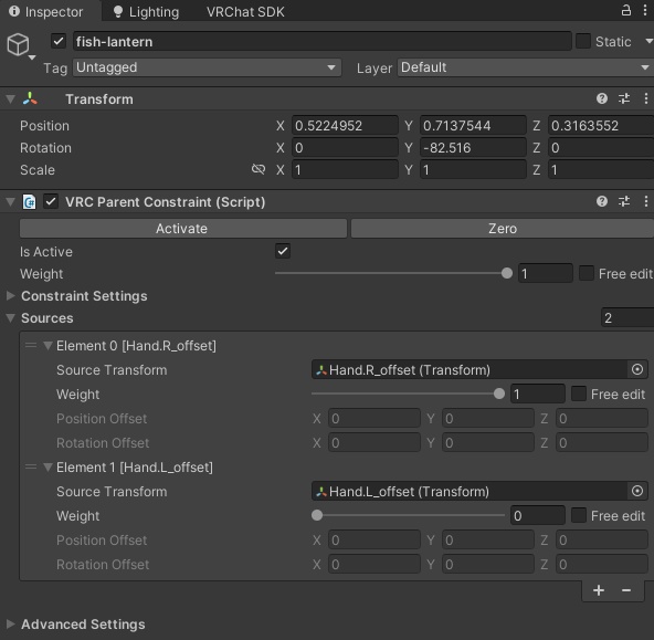 【VRC想定】花火乱れ咲く金魚ランタン