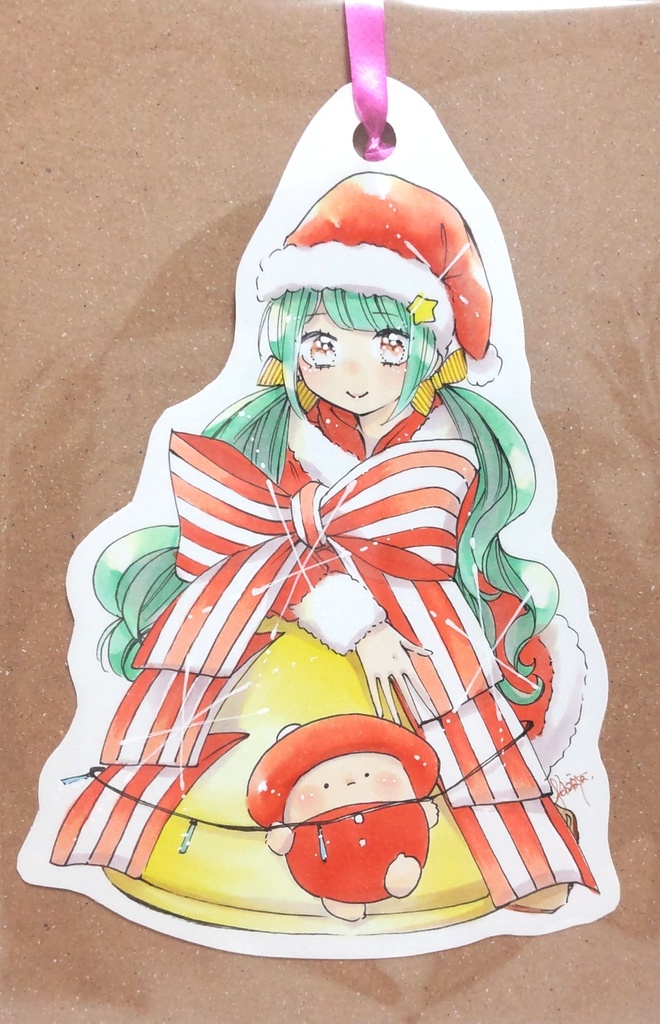 クリスマスオーナメント風イラスト①