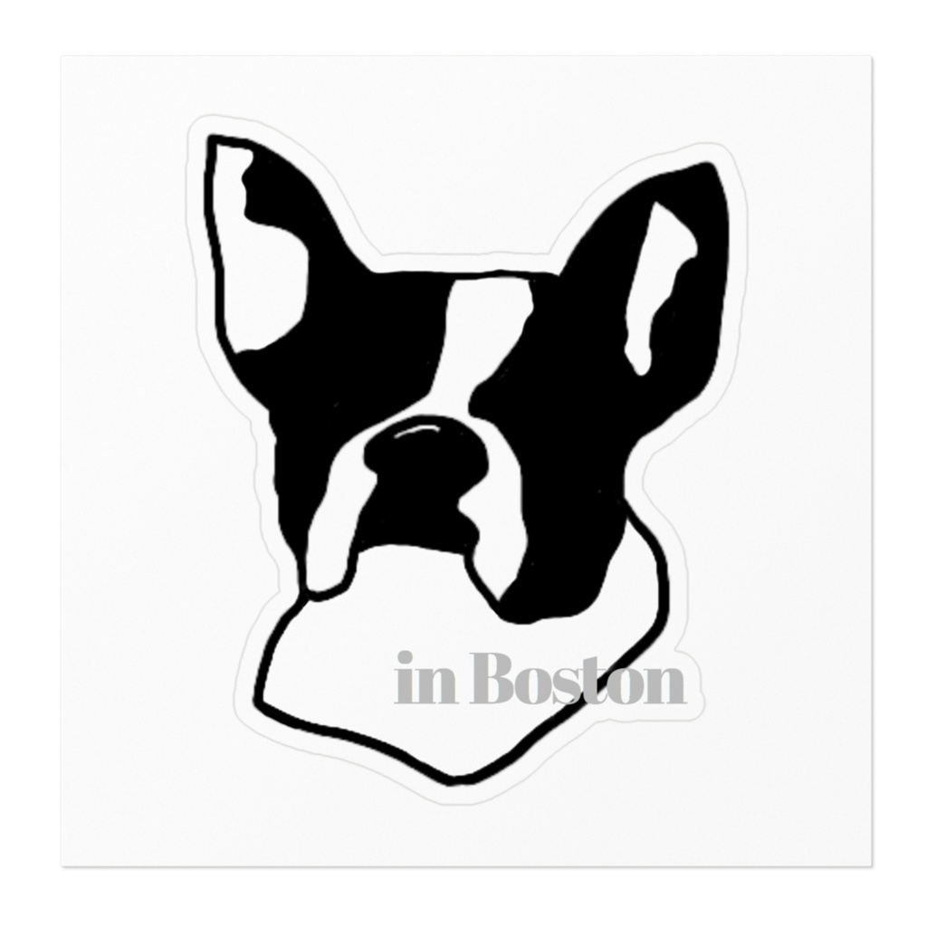 Boston terrier sticker