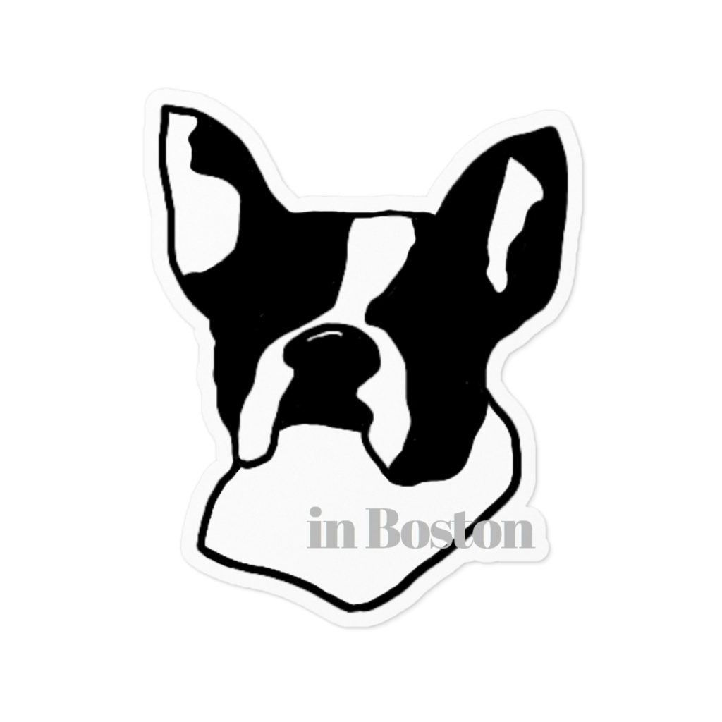 Boston terrier sticker