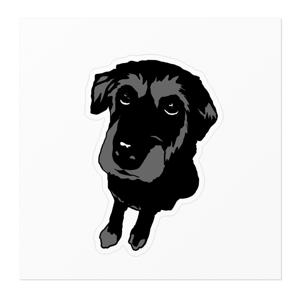 mixed dog sticker