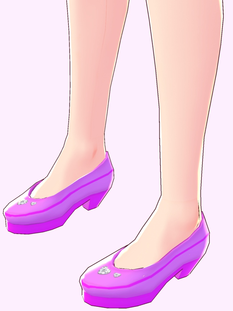 【VRoid/無料】パンプス2色セット