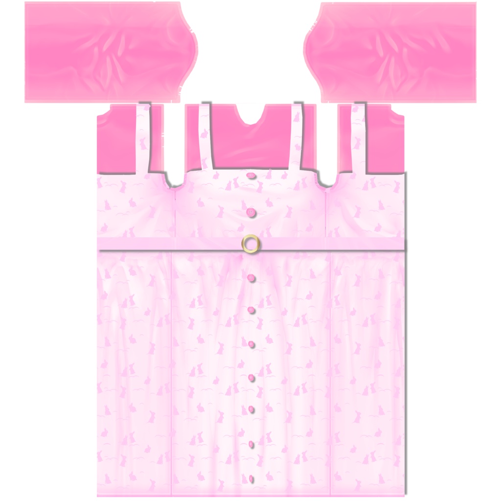 【VRoid/無料】うさぎのワンピース