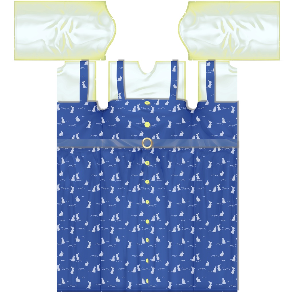 【VRoid/無料】うさぎのワンピース