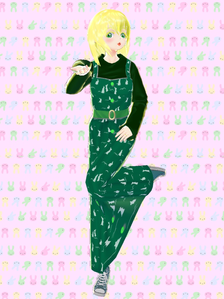 【VRoid/無料】うさぎのワンピース