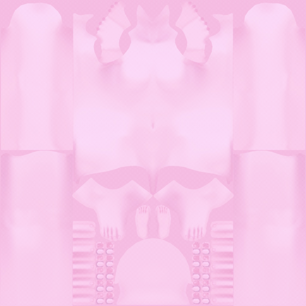 【VRoid/無料】女性モデル向け半透明の肌テクスチャ