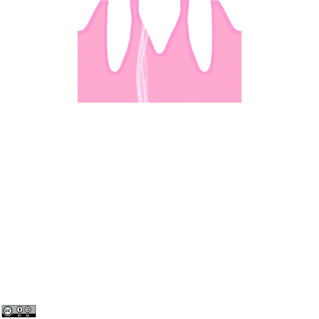 【VRoid/無料】波柄サロペット&無地セーター