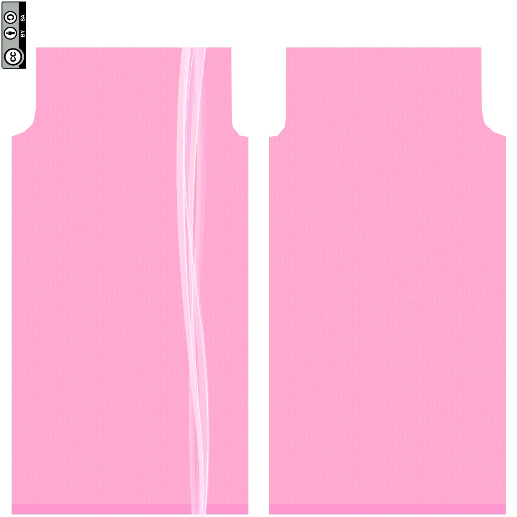 【VRoid/無料】波柄サロペット&無地セーター