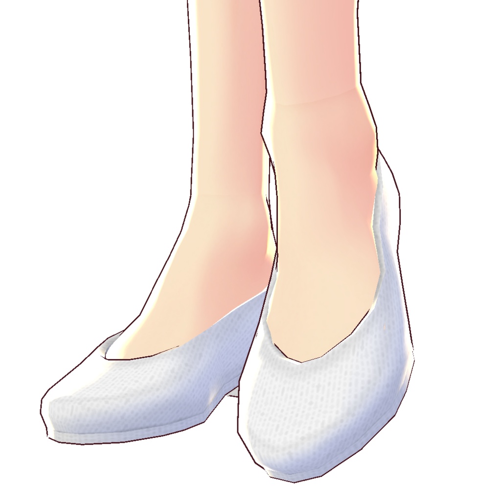 【VRoid/無料】スエードパンプス