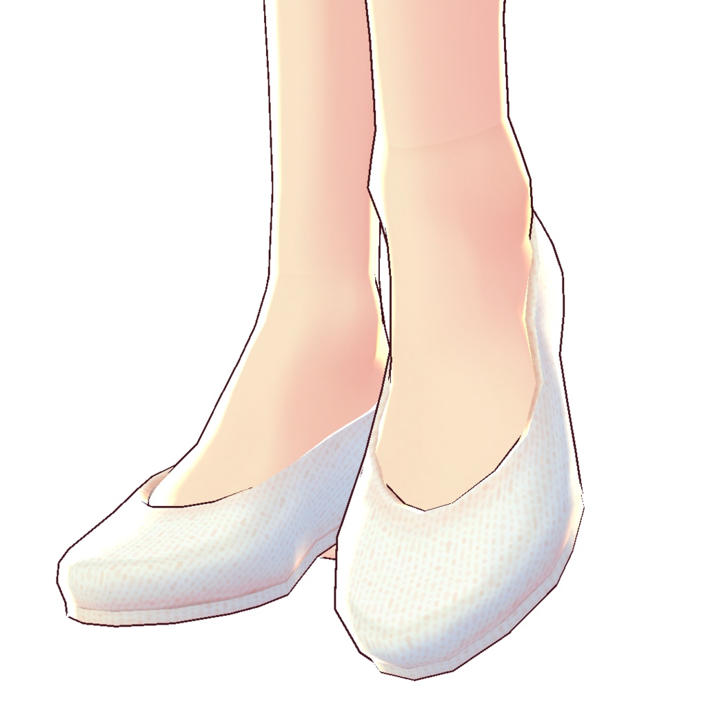 【VRoid/無料】スエードパンプス