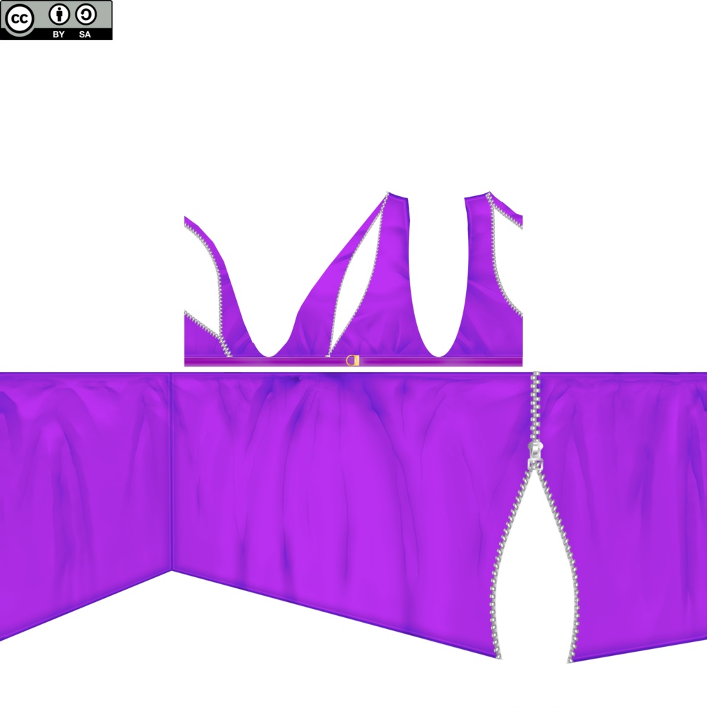 【VRoid/無料】ジッパーせくしーワンピ