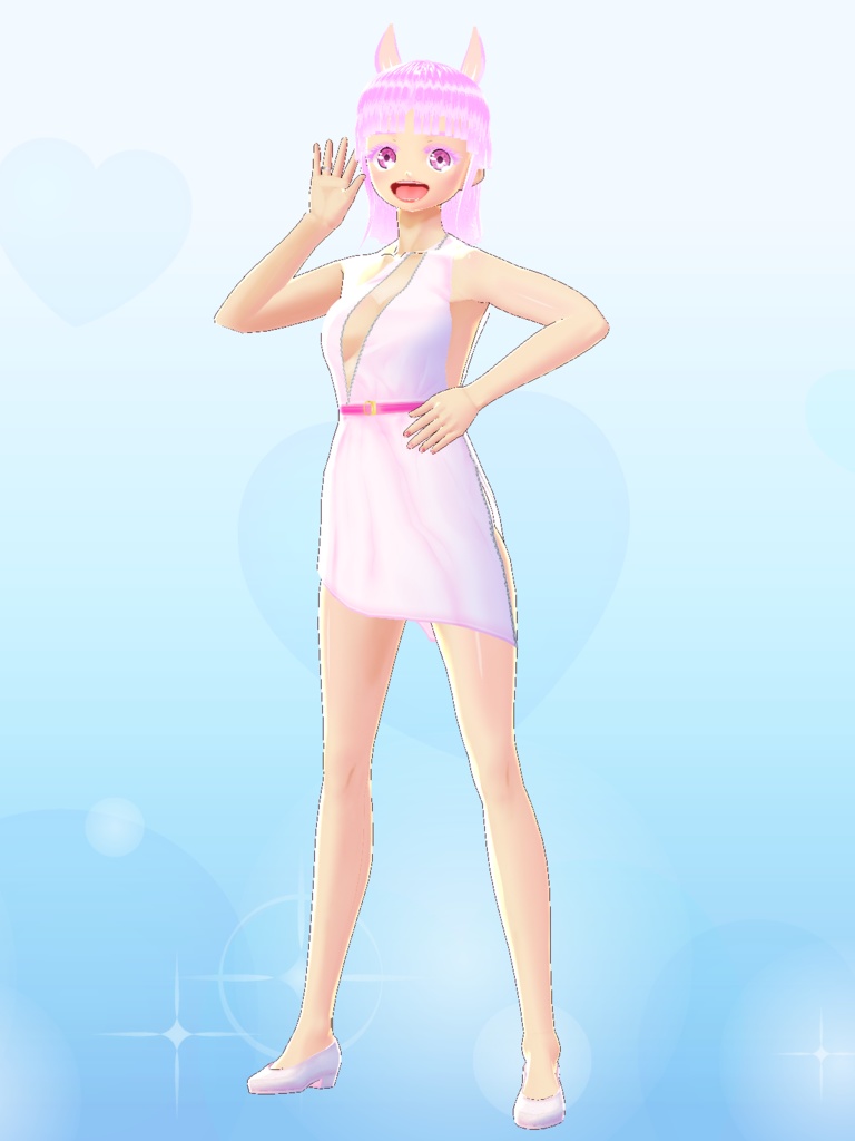 【VRoid/無料】ジッパーせくしーワンピ