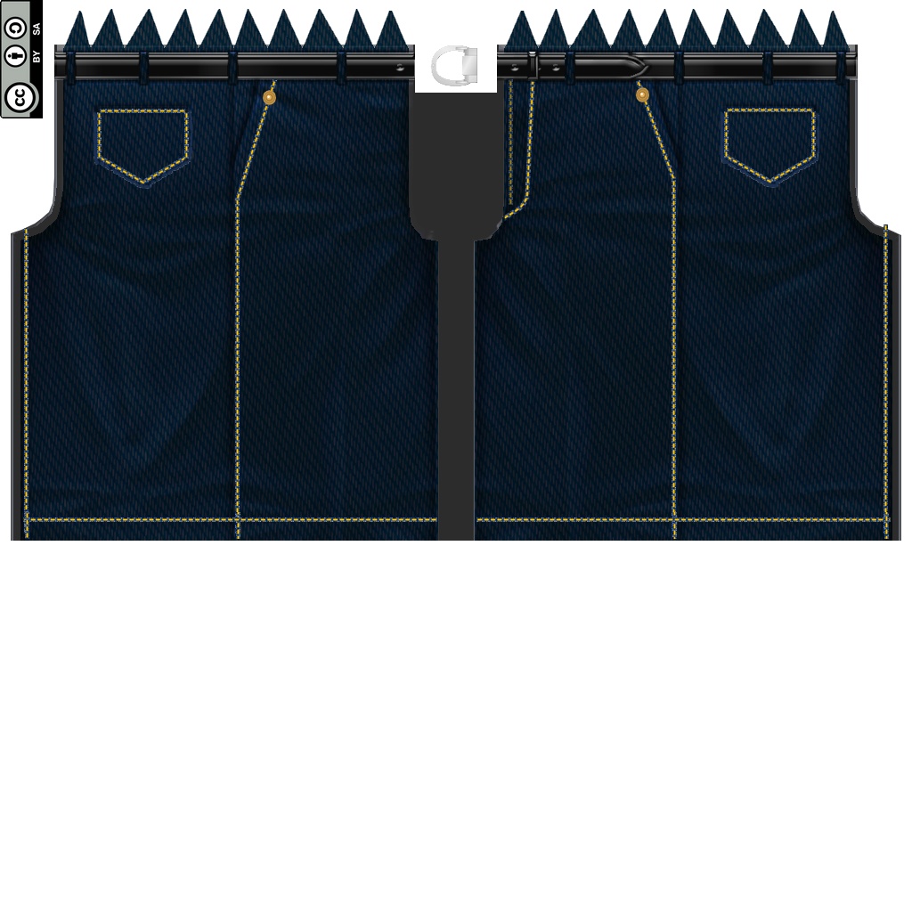 【VRoid/無料】デニムのハーパン